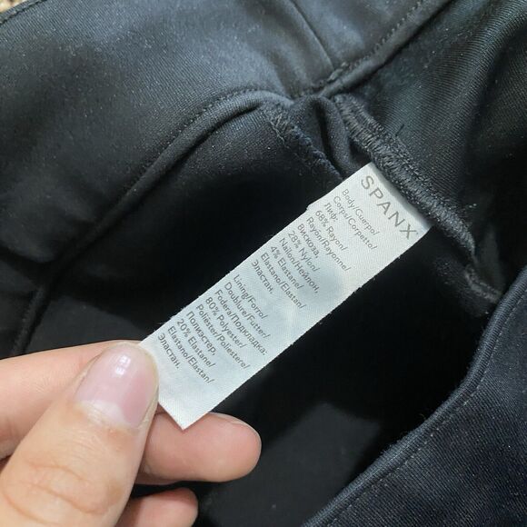 Spanx Perfect Ankle Skinny Pant Pull On Black Size Medium Women’s - Picture 7 of 10